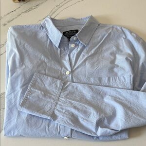 J. Crew Women’s Tall  Sky Blue Button Down Shirt